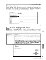 Предварительный просмотр 49 страницы Eiki PjNET-15 Owner'S Manual
