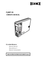 Предварительный просмотр 1 страницы Eiki PjNET-50 Owner'S Manual