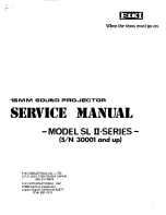 Preview for 1 page of Eiki SL II Series Service Manual