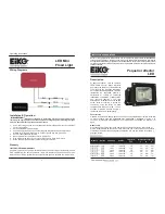 Предварительный просмотр 2 страницы Eiko FLM-1C-N-U Operating Instructions