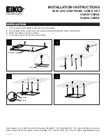 Eiko SLM22-CABLE Installation Instructions предпросмотр