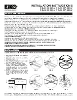 Eiko VOL22-3CP-XXK-U Installation Instructions Manual предпросмотр