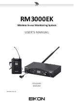 Eikon RM3000EK User Manual предпросмотр