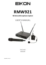 Eikon RMW921 User Manual предпросмотр