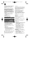 Preview for 16 page of EINHELL Bavaria 44.191.90 Operating Instructions Manual