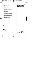 Предварительный просмотр 1 страницы EINHELL Bavaria 45.101.20 Operating Instructions Manual