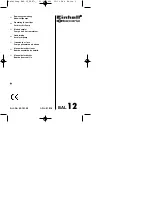 Предварительный просмотр 1 страницы EINHELL Bavaria 45.101.30 Operating Instructions Manual