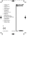 EINHELL Bavaria 45.201.57 Operating Instructions Manual предпросмотр