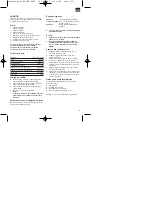 Preview for 11 page of EINHELL ERGOTOOL 44.662.00 Operating Instructions Manual