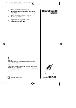 Предварительный просмотр 1 страницы EINHELL Expert 4300794 Original Operating Instructions