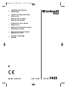 EINHELL HOME TH-VC 1425 Original Operating Instructions предпросмотр