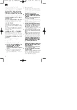 Preview for 10 page of EINHELL PROFI Silver Line PS-SB 650E Operating Instructions Manual