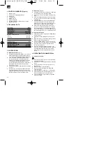 Preview for 12 page of EINHELL PROFI Silver Line PS-SB 650E Operating Instructions Manual