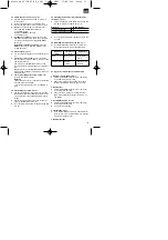 Preview for 13 page of EINHELL PROFI Silver Line PS-SB 650E Operating Instructions Manual