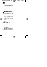 Preview for 14 page of EINHELL PROFI Silver Line PS-SB 650E Operating Instructions Manual