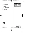 Предварительный просмотр 1 страницы Einhell Royal 36.061.20 Operating Instructions Manual