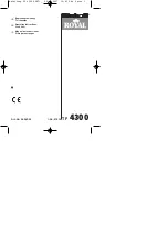 Предварительный просмотр 1 страницы Einhell Royal 36.062.50 Operating Instructions Manual