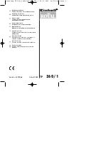 Предварительный просмотр 1 страницы Einhell Royal 41.702.85 Operating Instructions Manual