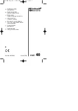 EINHELL 01016 Operating Instructions Manual предпросмотр