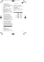 Preview for 29 page of EINHELL 01025 Operating Instructions Manual