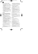 Предварительный просмотр 34 страницы EINHELL 01025 Operating Instructions Manual