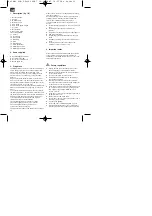 Preview for 12 page of EINHELL 01065 Operating Instructions Manual