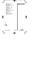 Предварительный просмотр 1 страницы EINHELL 10.021.50 Operating Instructions Manual