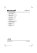 Предварительный просмотр 1 страницы EINHELL 10.411.16 Original Operating Instructions