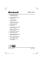 EINHELL 11029 Original Operating Instructions предпросмотр