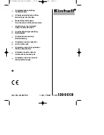 EINHELL 1500 ECO Original Operating Instructions preview