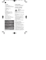 Preview for 12 page of EINHELL 1500-Laser Operating Instructions Manual