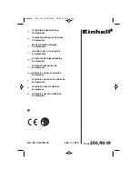 EINHELL 200/40 OF Operating Instructions Manual предпросмотр