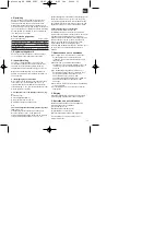 Предварительный просмотр 11 страницы EINHELL 23.382.01 Operating Instructions Manual