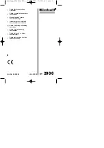 Предварительный просмотр 1 страницы EINHELL 23.382.50 Original Operating Instructions