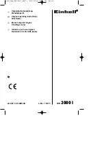 EINHELL 23.385.03 Original Operating Instructions preview