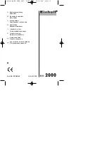 Предварительный просмотр 1 страницы EINHELL 23.385.60 Operating Instructions Manual