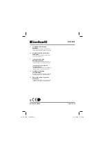 Предварительный просмотр 1 страницы EINHELL 23.388.42 Original Operating Instructions