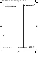 EINHELL 23.420.83 Operating Instructions Manual предпросмотр