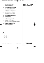 EINHELL 23.423.10 Original Operating Instructions предпросмотр