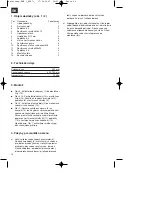 Preview for 14 page of EINHELL 23.651.57 Operating Instructions Manual