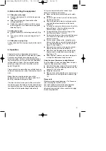 Preview for 13 page of EINHELL 34.016.51 Operating Instructions Manual