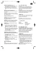 Preview for 21 page of EINHELL 34.016.76 Operating Instructions Manual