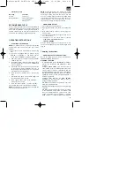 Preview for 19 page of EINHELL 34.016.88 Operating Instructions Manual