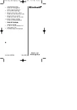 EINHELL 34.070.00 Original Operating Instructions предпросмотр