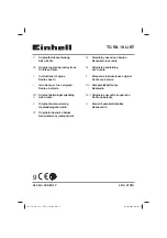 EINHELL 34 080 17 Original Operating Instructions предпросмотр