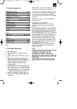 Preview for 31 page of EINHELL 34.106.12 Operating Instructions Manual