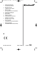 EINHELL 34.111.01 Directions For Use Manual preview