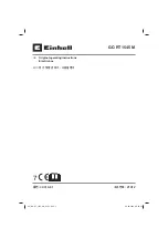 EINHELL 34.310.61 Operating Instructions Manual предпросмотр