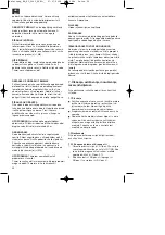 Preview for 54 page of EINHELL 3401831 Operating Instructions Manual