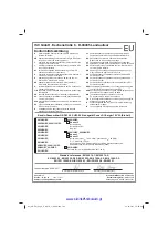 Предварительный просмотр 198 страницы EINHELL 3404800 Original Operating Instructions